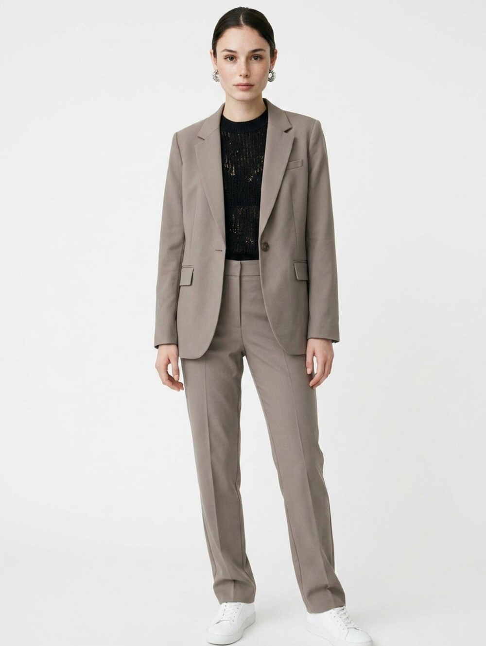 BABATON ATELIER Women’s Taupe Blazer Jacket - Picture 2 of 12